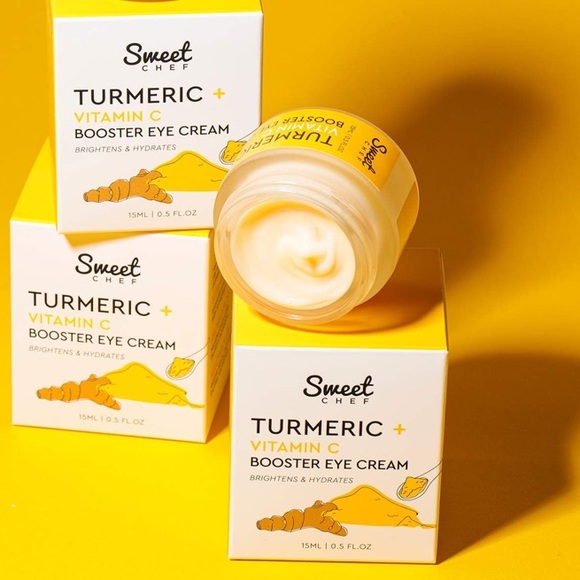 From Sweet Chef, User-LOVED Tumeric & Vitamin C eye boosting cream! New in Box! - Picture 1 of 5